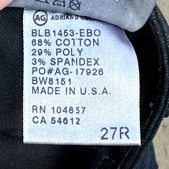 AG ADRIANO GOLDSCHMIED The Ally Color-Blocked Legging Jeans Women’s Size 27R - Picture 6 of 10